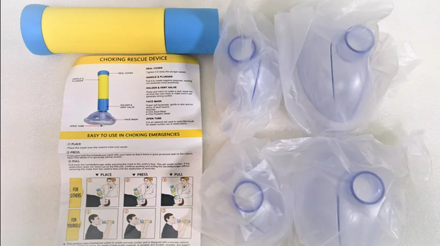 Upgrade Portable anti Choking Device Choking Emergency Life Saving Suction Vac anti Choke Device First Aid Kit for Kids Adults