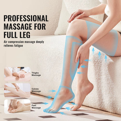 Succebuy Full Leg Massager Air Compression Massager for Foot Calf Knee Massage Boots for Circulation Relaxation Pain Relief