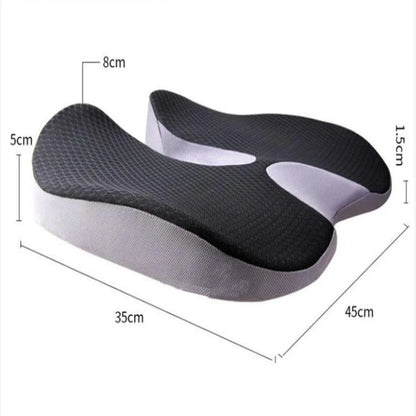 Cushion Non-Slip Orthopedic Memory Foam Coccyx Cushion for Tailbone Sciatica Pain Relief Comfort Office Chair Car Breathable Pad