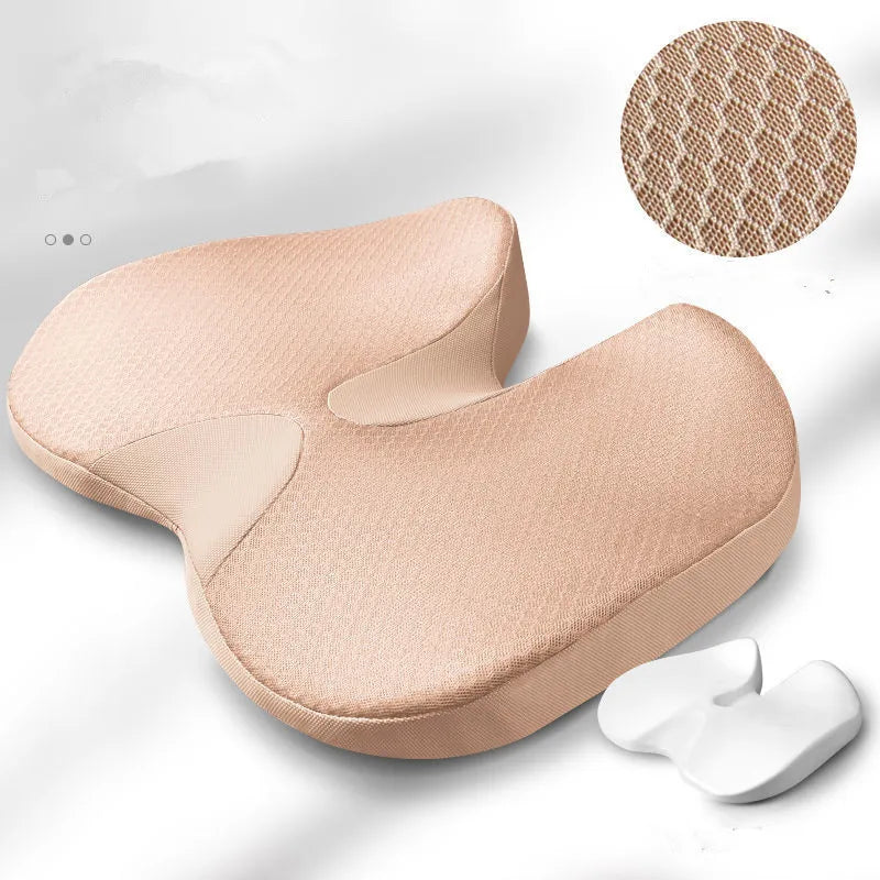 Cushion Non-Slip Orthopedic Memory Foam Coccyx Cushion for Tailbone Sciatica Pain Relief Comfort Office Chair Car Breathable Pad