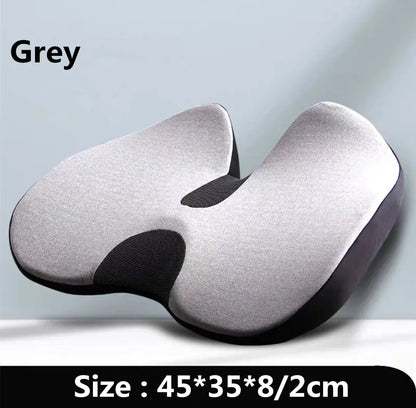 Cushion Non-Slip Orthopedic Memory Foam Coccyx Cushion for Tailbone Sciatica Pain Relief Comfort Office Chair Car Breathable Pad